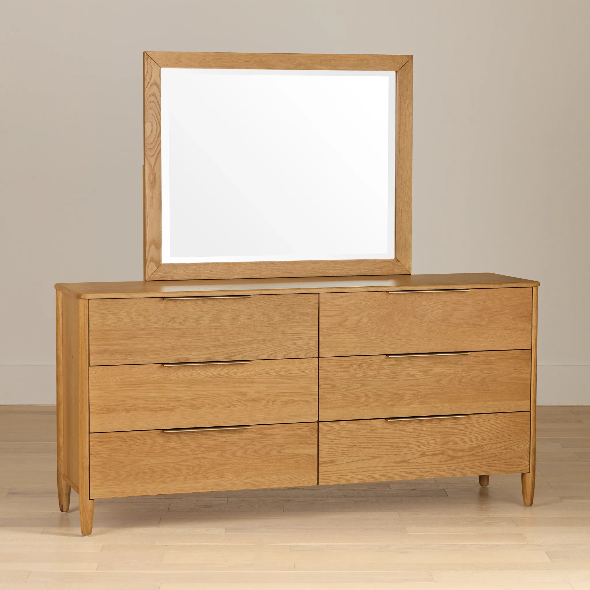 Stockton Light Tone Dresser & Mirror