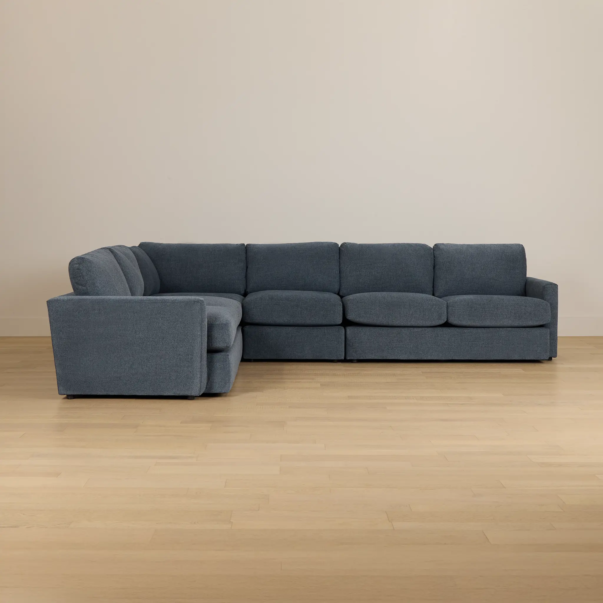 Noah Blue Fabric Medium Two-arm Sectional Noah Blue Fabric Medium Two-arm Sectional