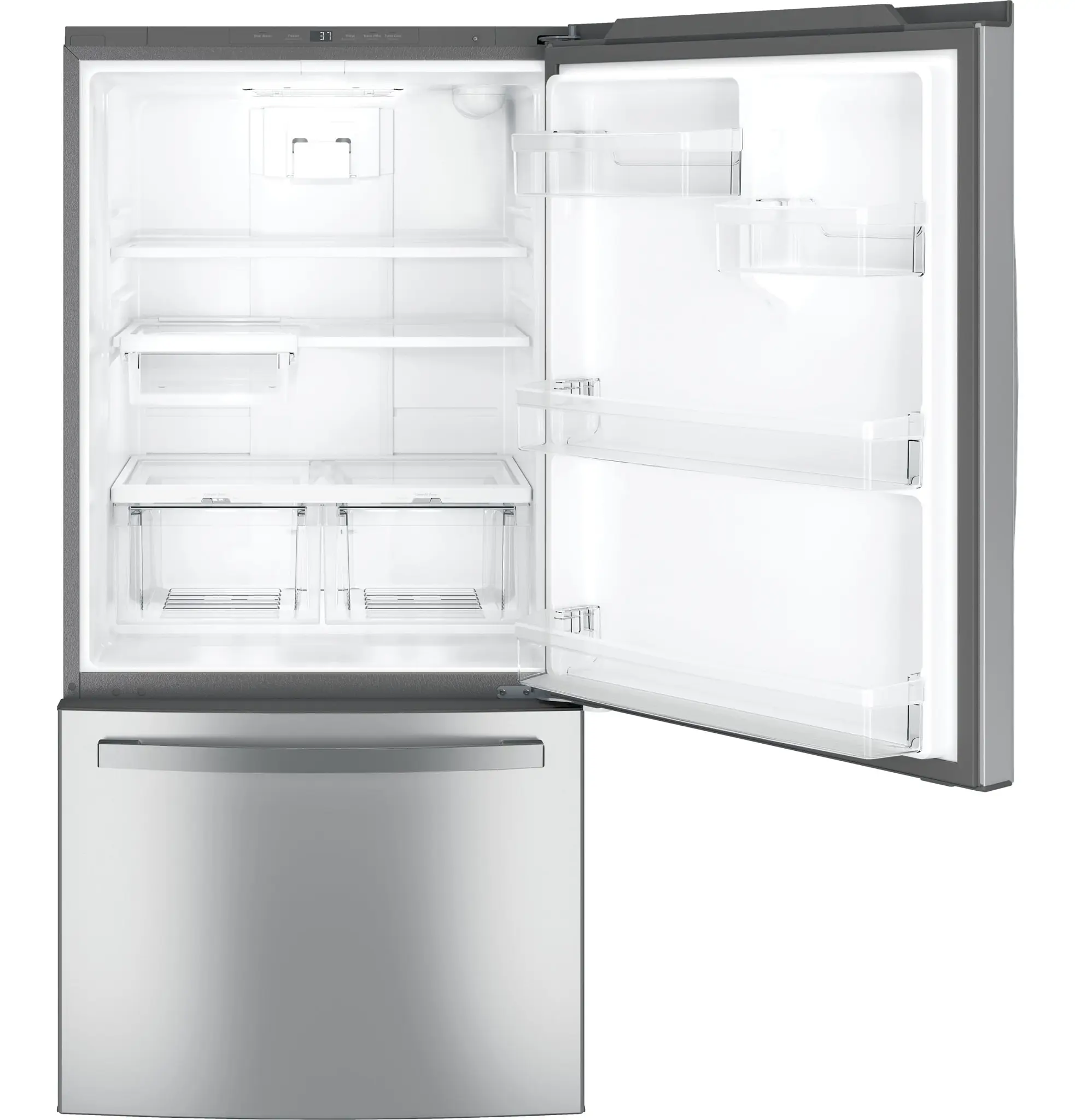 Ge Profile 25 Series Stainless Steel Bottom Freezer Refrigerator Ge Profile 25 Series Stainless Steel Bottom Freezer Refrigerator