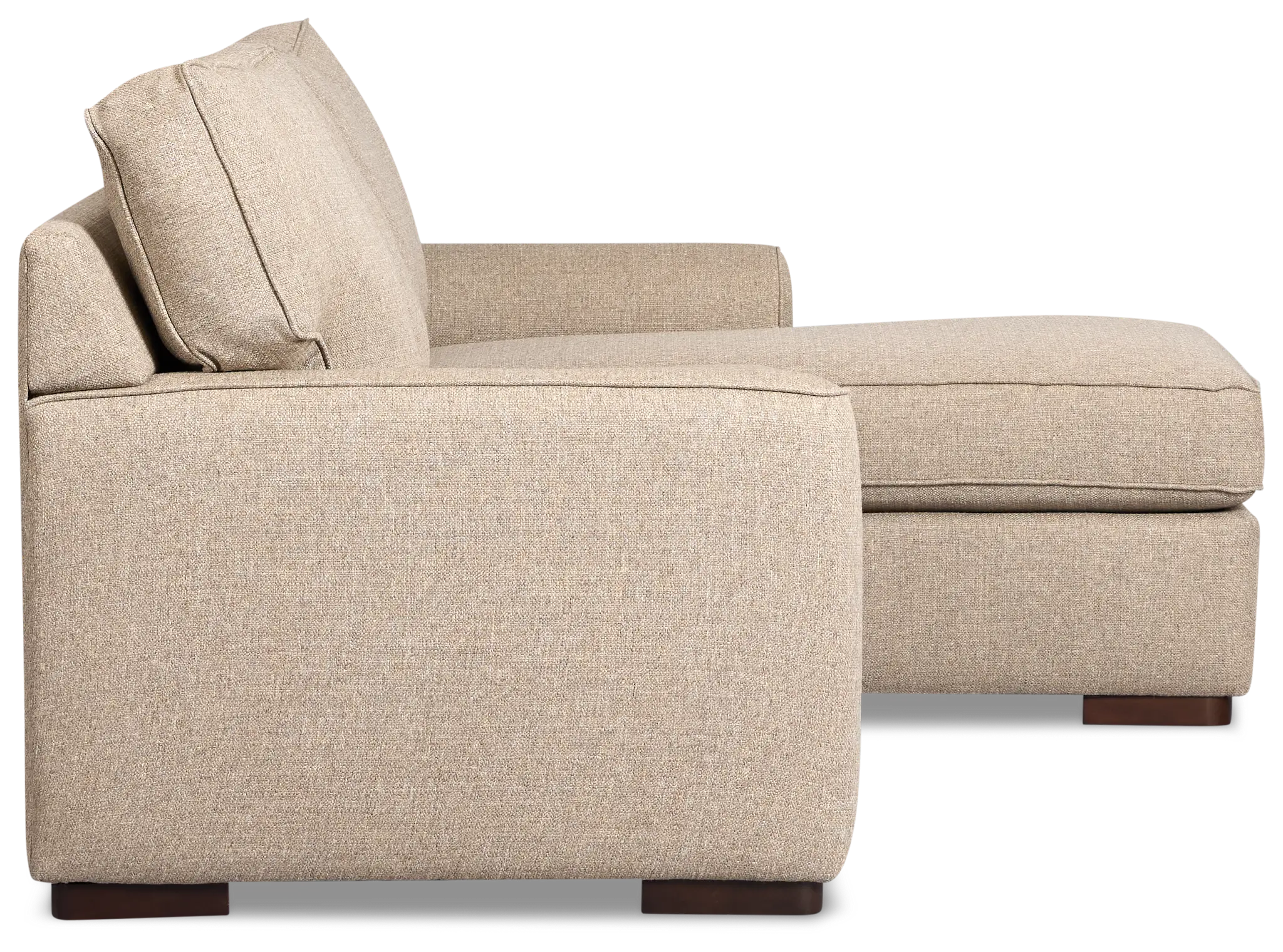 Sinclair Brown Fabric Right Chaise Sectional Sinclair Brown Fabric Right Chaise Sectional