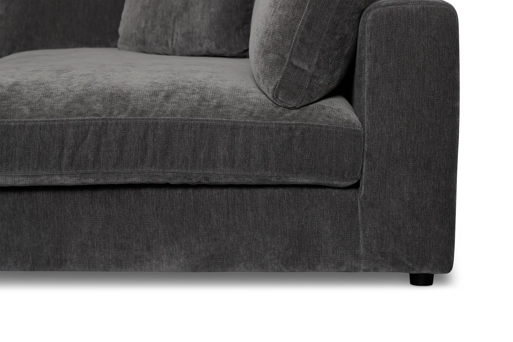 Lounge Dark Gray Fabric Double Chaise Daybed Lounge Dark Gray Fabric Double Chaise Daybed