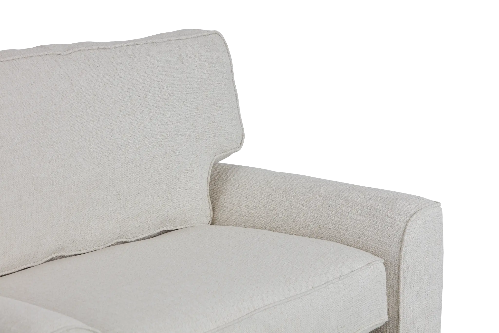 Austin White Fabric Memory Foam Sleeper Austin White Fabric Memory Foam Sleeper