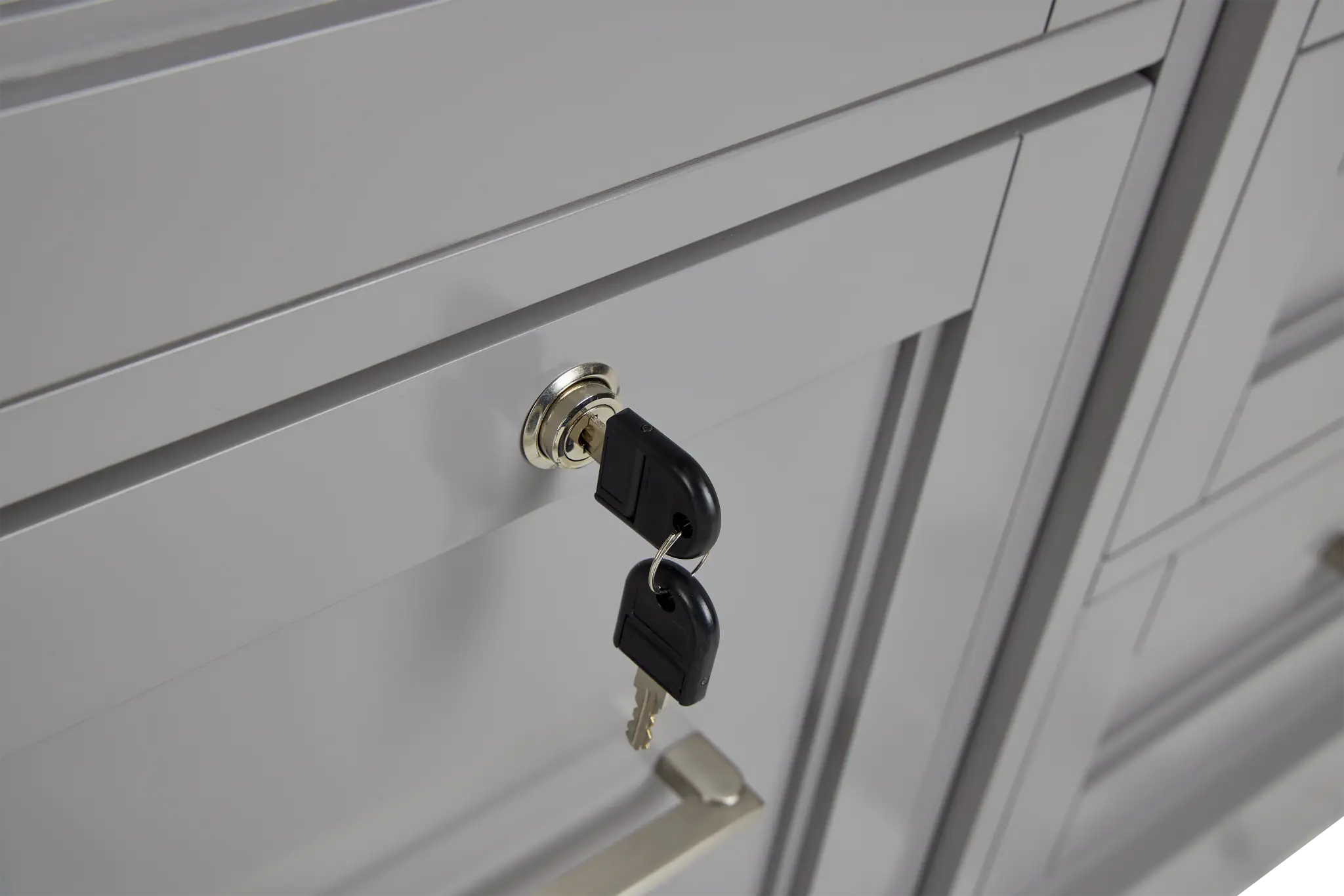 Newport Gray Small Peninsula Drawer Wall Desk Newport Gray Small Peninsula Drawer Wall Desk