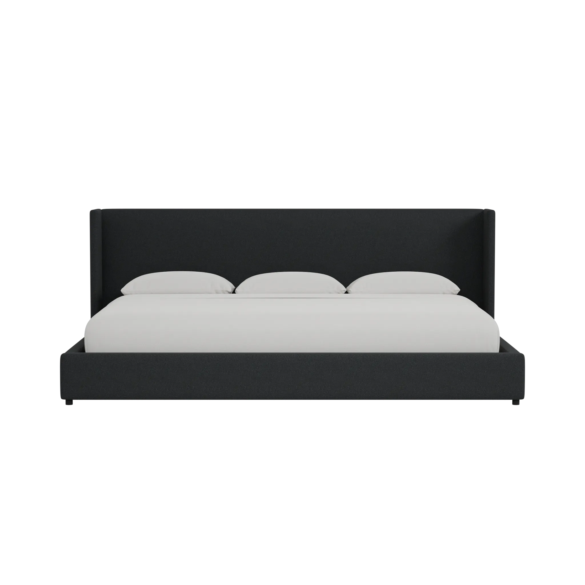 Captiva Elite Black 48" Upholstered Shelter Bed
