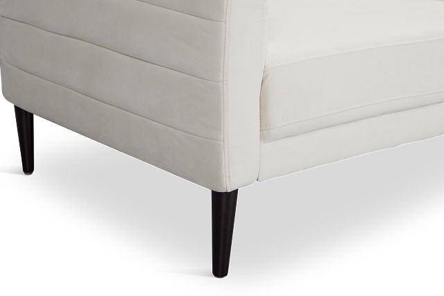Nala Light Beige Velvet Right Chaise Sectional