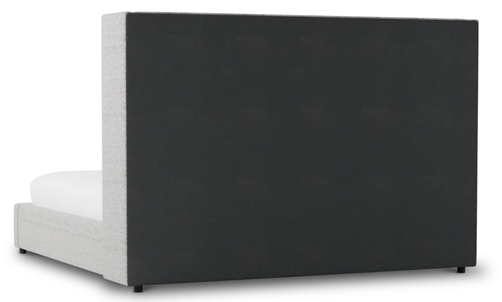 Captiva Natural Beauty Gray 60" Upholstered Shelter Bed