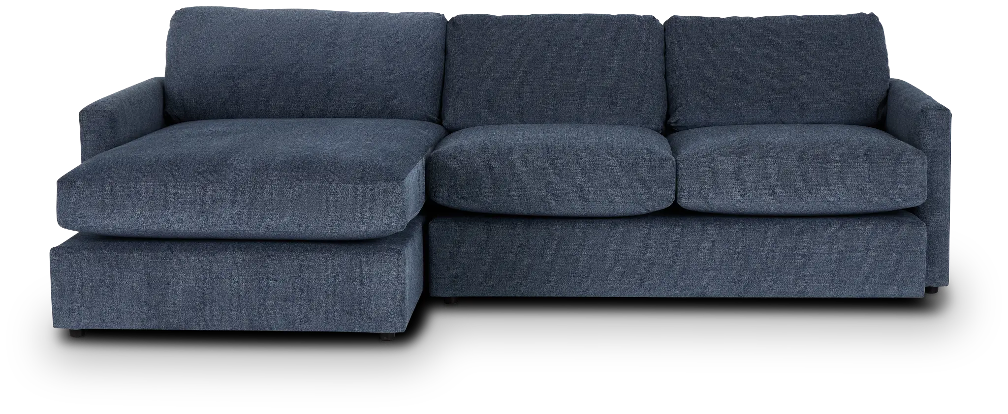 Noah Blue Fabric Left Chaise Sectional Noah Blue Fabric Left Chaise Sectional