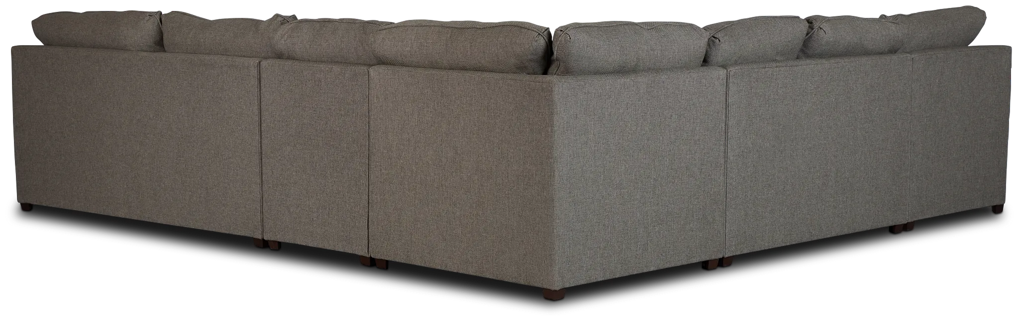 Asheville Brown Cool Mfoam Left Chaise Memory Foam Sleeper Sectional