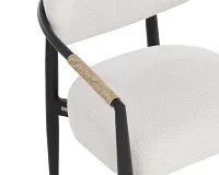 Isla Ivory Upholstered Arm Chair