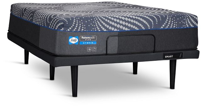 Sealy Posturepedic Plus Hybrid Brenham Soft Ergo Smart Adjustable Mattress Set