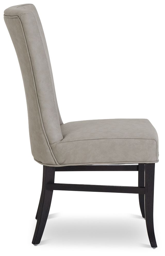Lori Light Gray Micro Side Chair