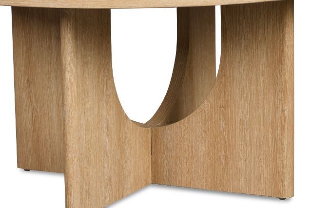 Lyndie Light Tone Round Coffee Table