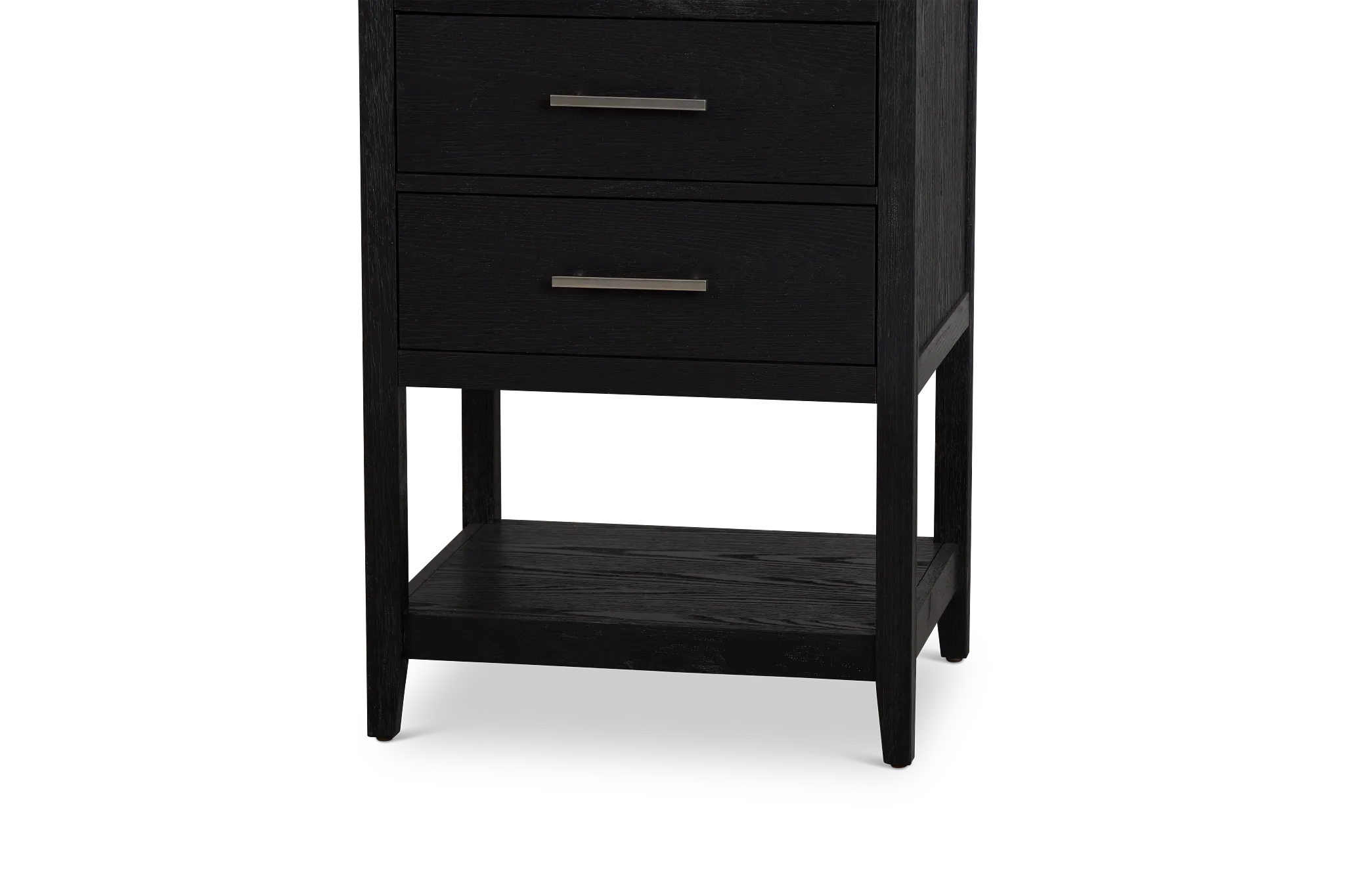 Alden Black Linen Cabinet