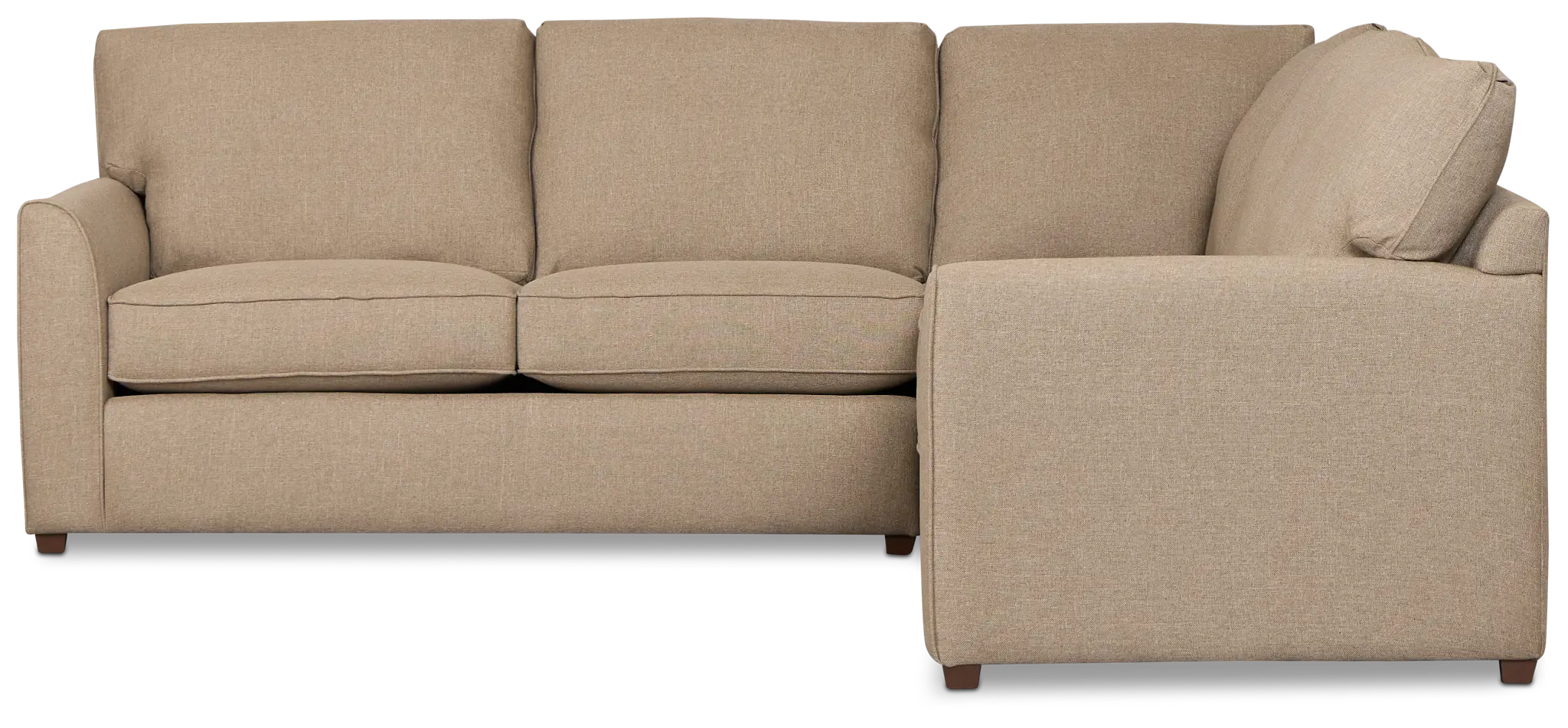 Tate Brown Fabric Small Two-arm Sectional Tate Brown Fabric Small Two-arm Sectional