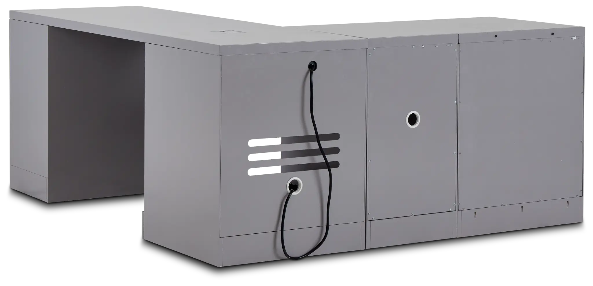 Newport Gray L Desk Newport Gray L Desk