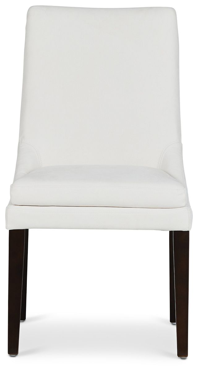 Tito White Upholstered Side Chair (4)