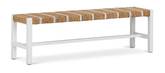 Nantucket Two-tone Woven Dining Bench