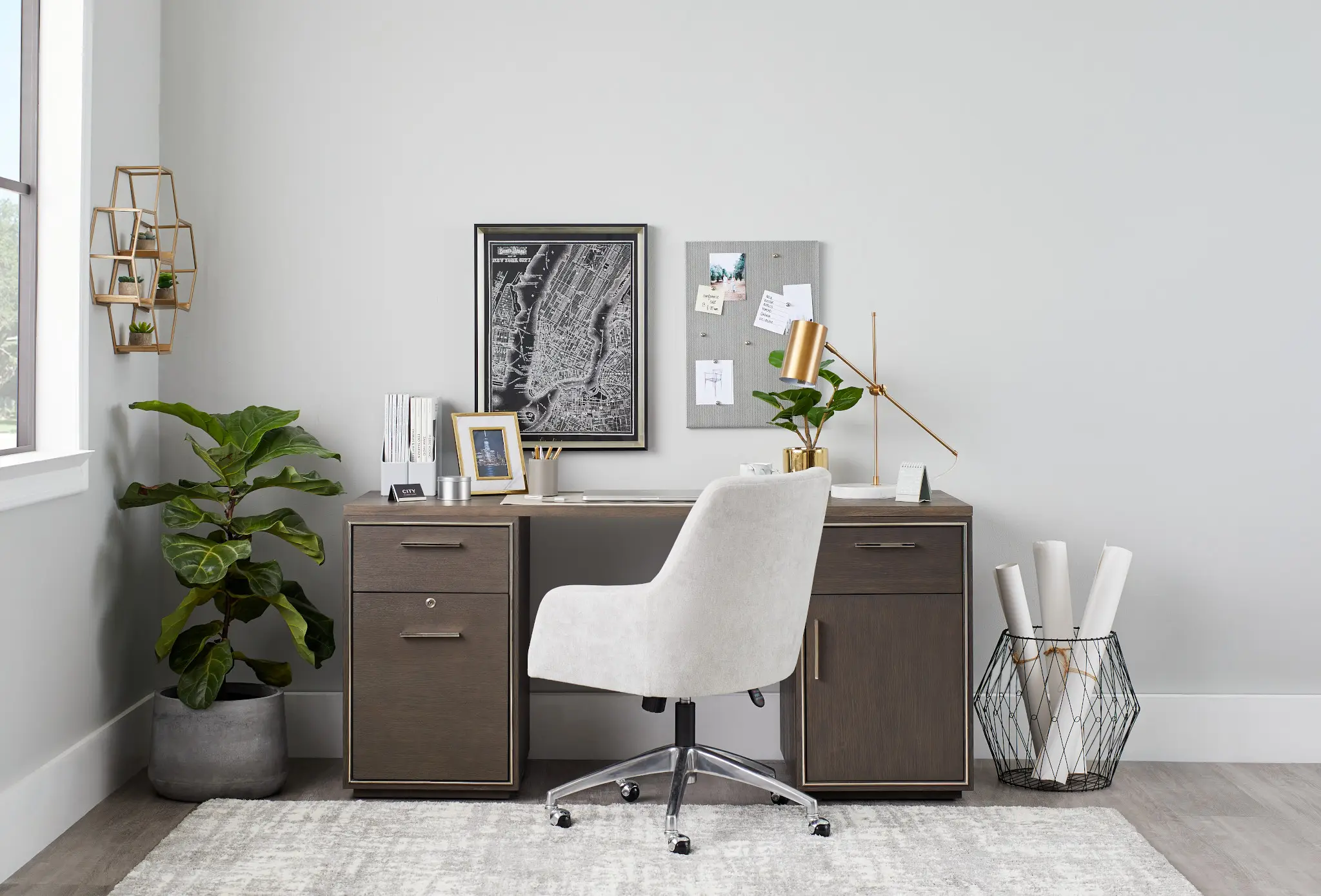 Highline Dark Tone Writing Desk Highline Dark Tone Writing Desk