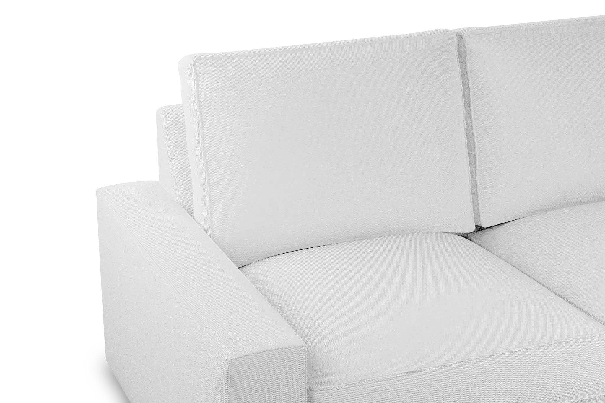 Edgewater Peyton White Large Two-arm Sectional