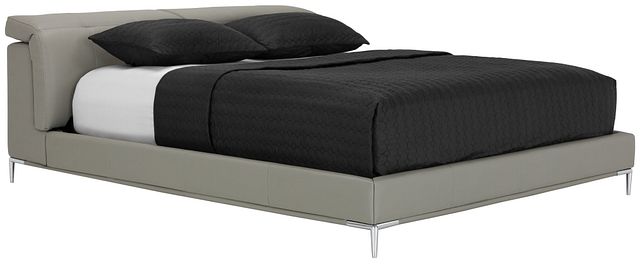 Santino Gray Micro Platform Bed