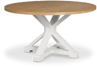 Nantucket Two-tone Pine Round Table