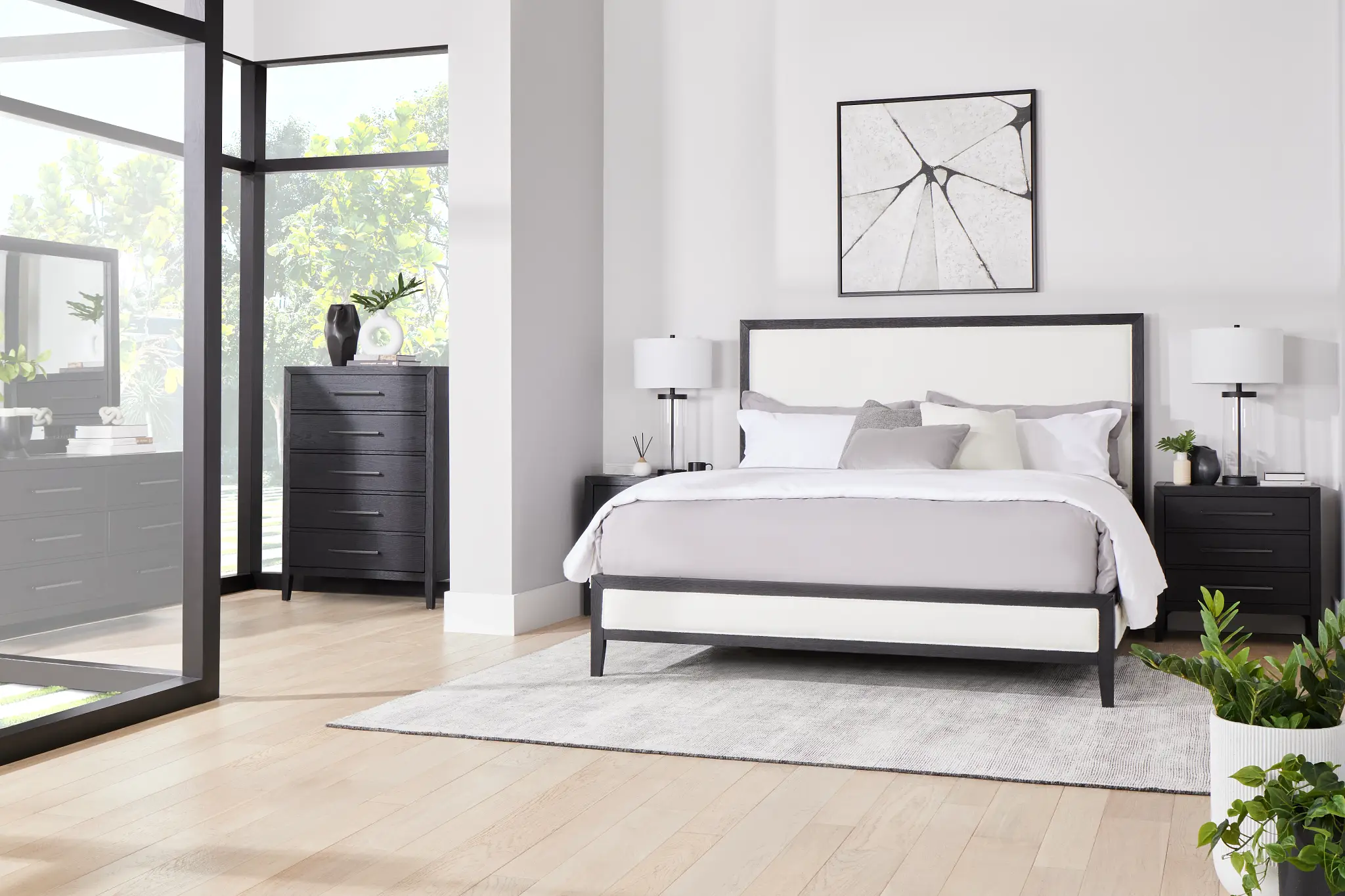 Alden Black Uph Platform Bed Alden Black Uph Platform Bed