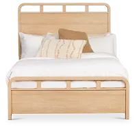 Lyndie Light Tone Panel Bed