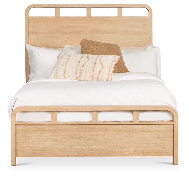 Lyndie Light Tone Panel Bed