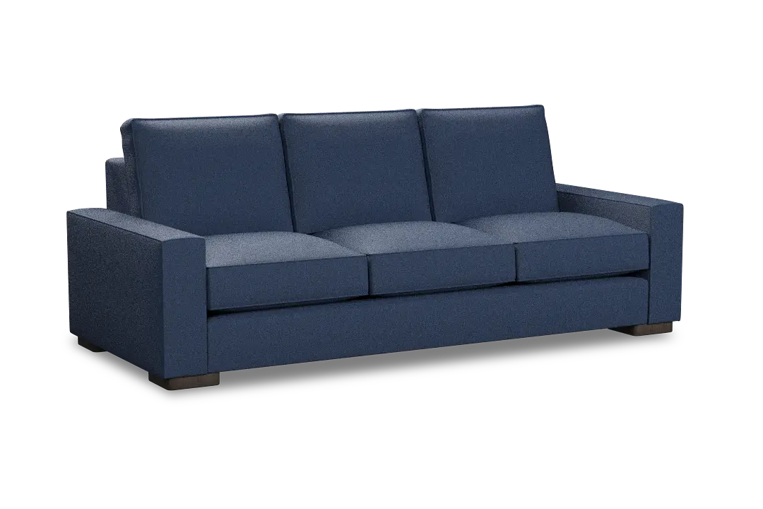 Edgewater Revenue Dark Blue 96" Sofa W/ 3 Cushions Edgewater Revenue Dark Blue 96" Sofa W/ 3 Cushions