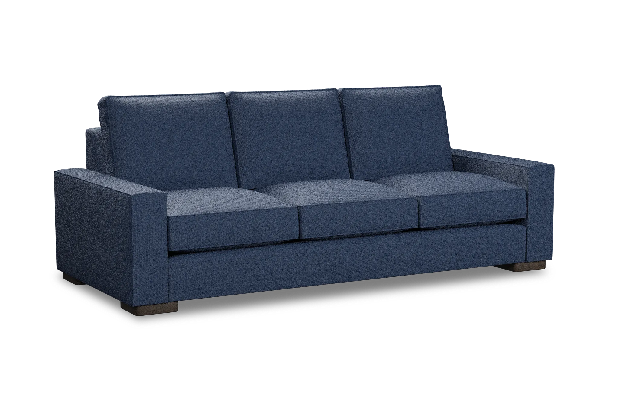 Edgewater Revenue Dark Blue 96" Sofa W/ 3 Cushions