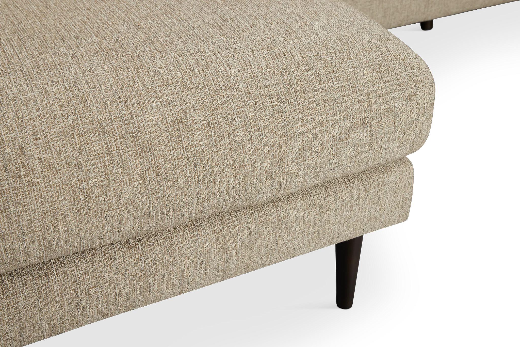 Easton Brown Fabric Left Chaise Sectional