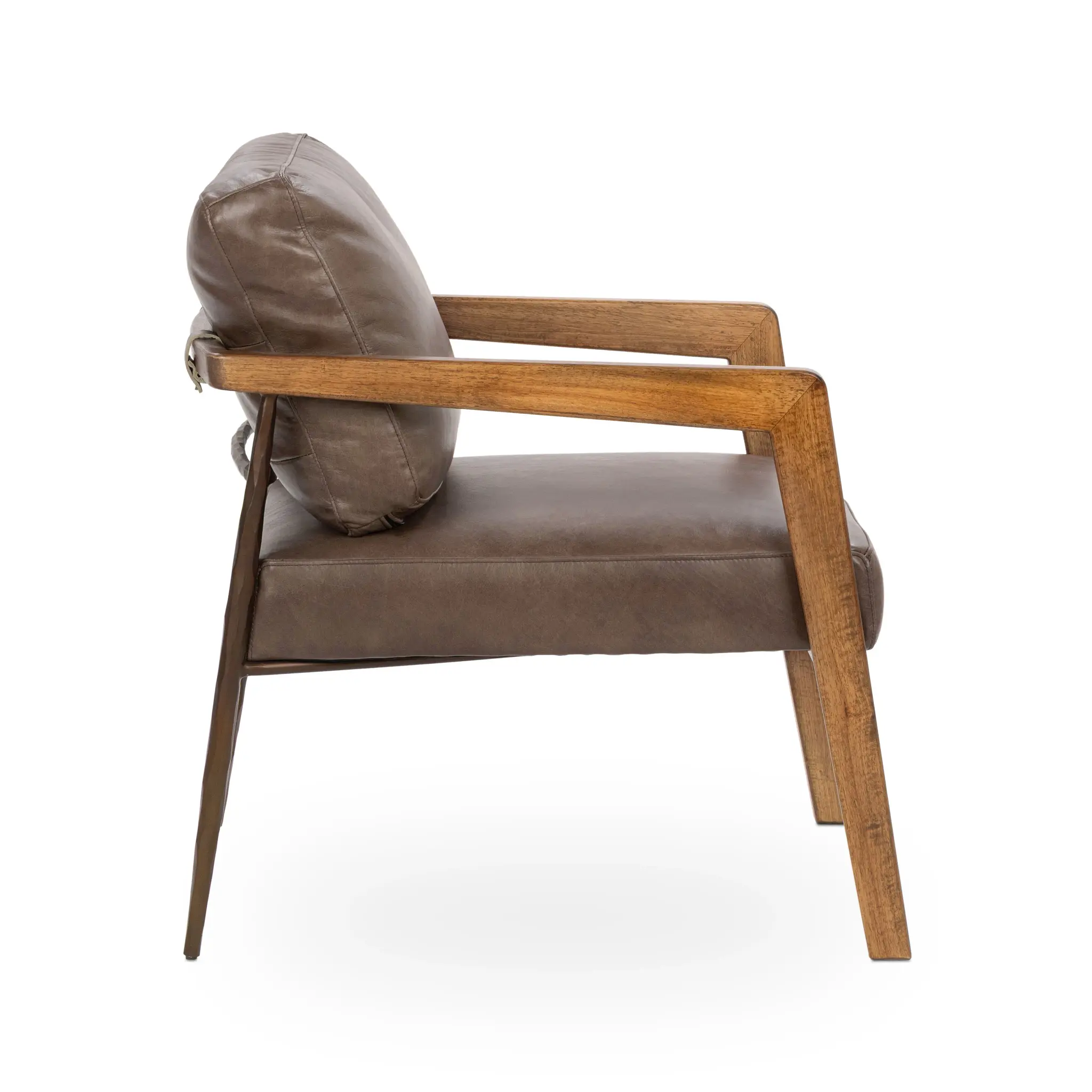 Coco Brown Leather Accent Chair Coco Brown Leather Accent Chair