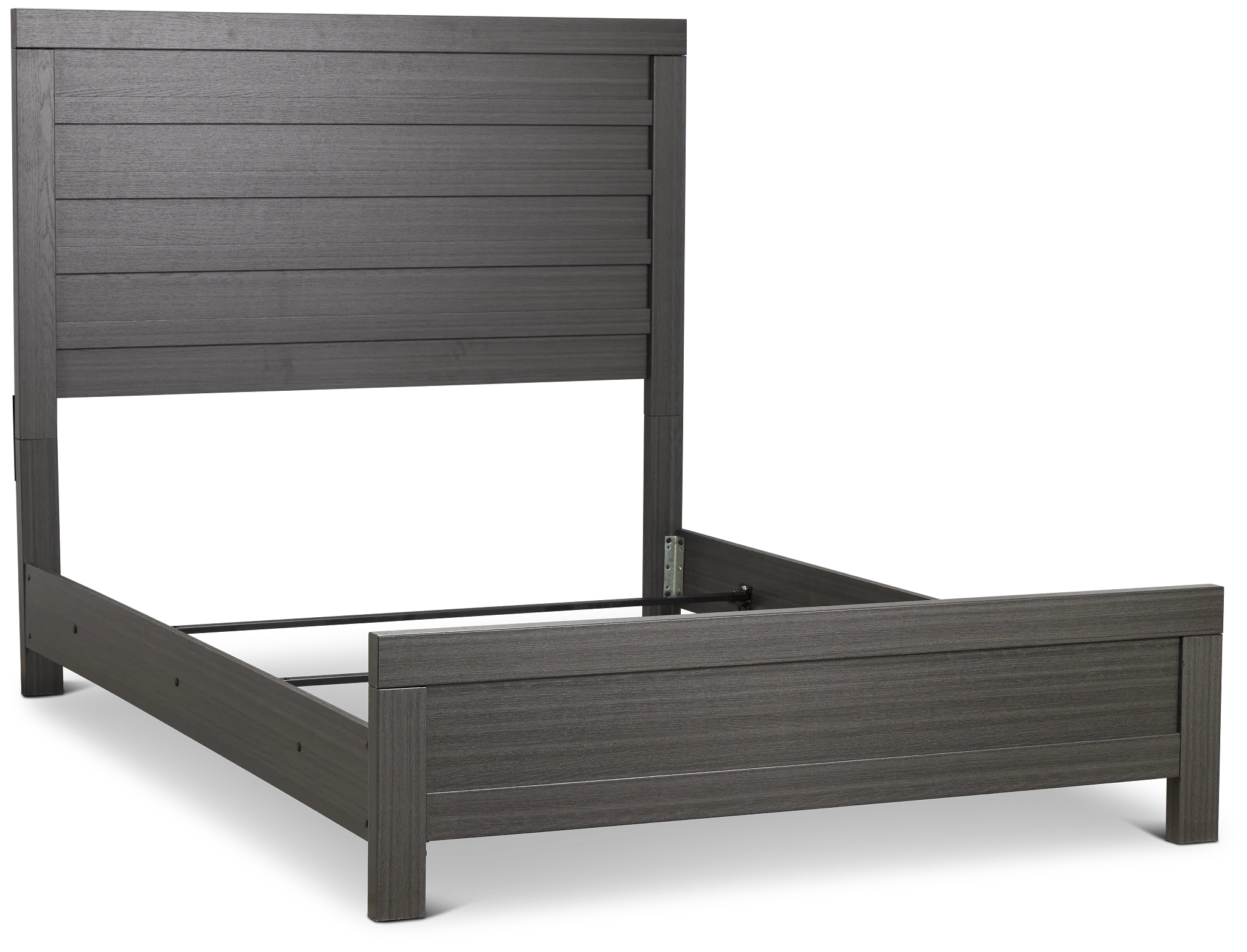 Everett Gray Panel Bed