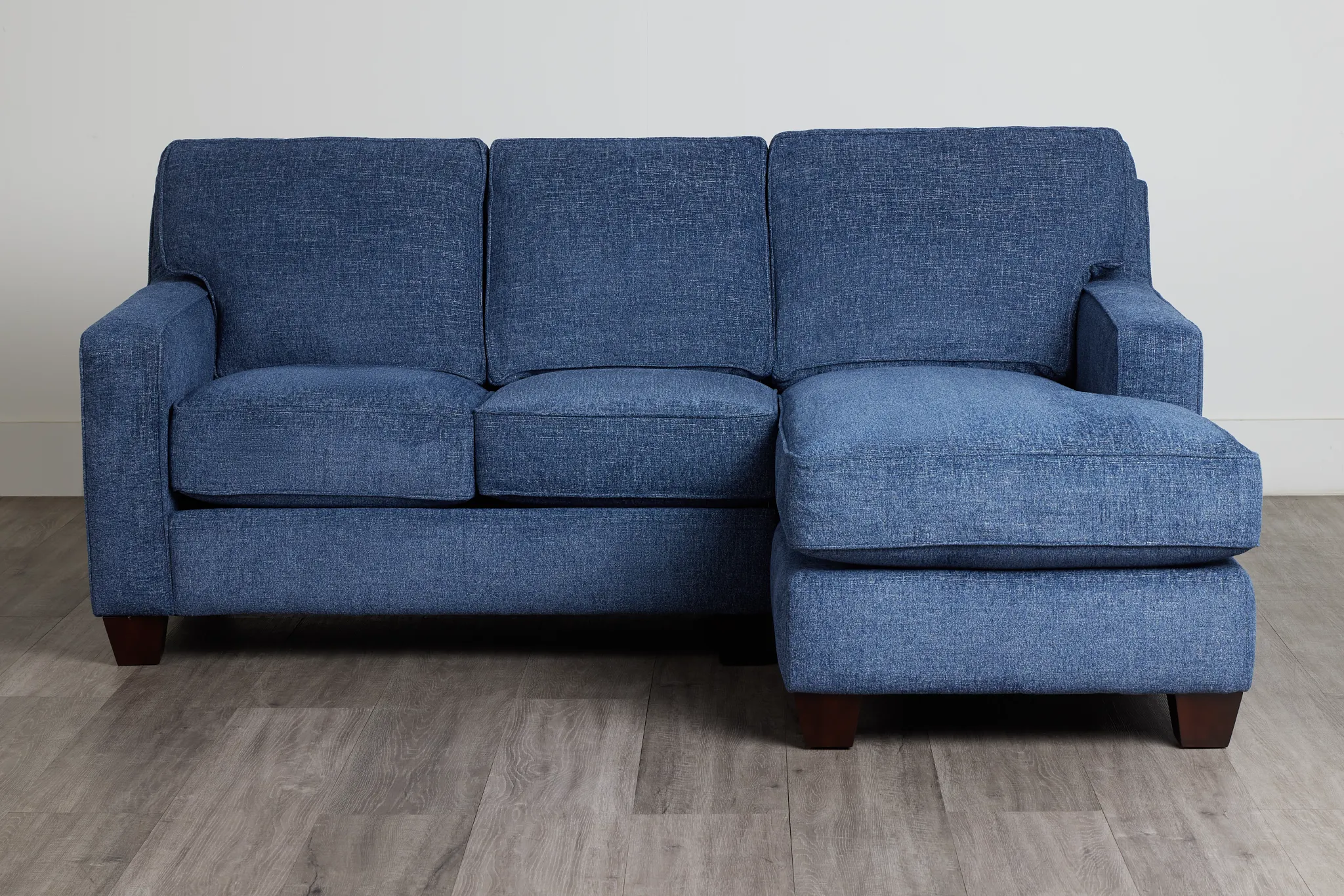 Andie Blue Fabric Right Chaise Sectional
