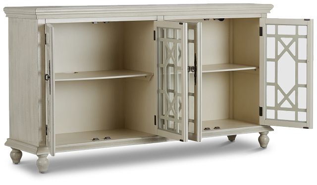 Alexis Ivory Four-door Cabinet