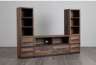 Coaster Entertainment Units 700881+700882+700883 Cappuccino Entertainment Wall  Unit, Arwood's Furniture