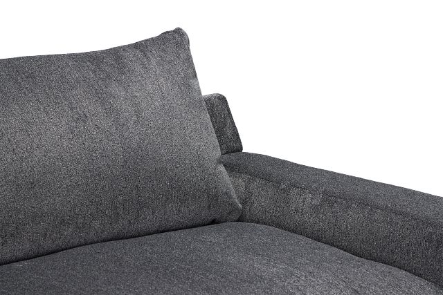 Stella Dark Gray Fabric Small Left Chaise Sectional