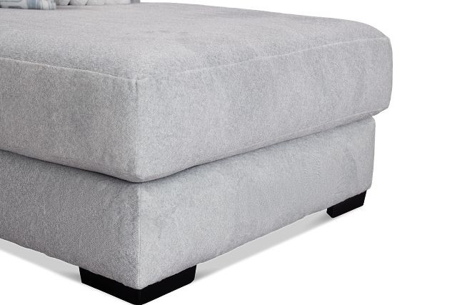 Kylie Light Gray Fabric Right Chaise Sectional