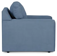 Hudson Blue Fabric Swivel Chair