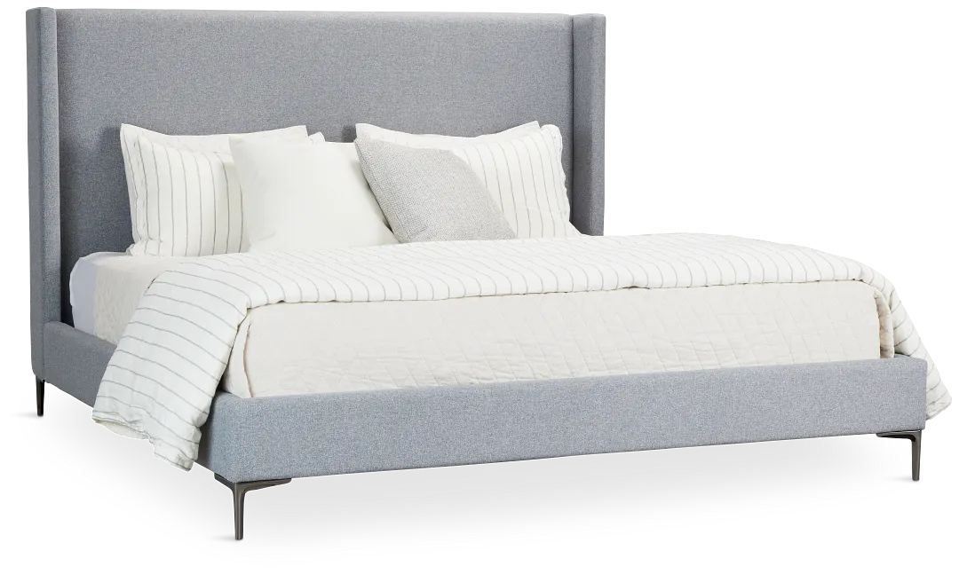 Kent Gray Uph Panel Bed