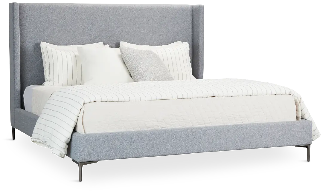 Kent Gray Uph Panel Bed Kent Gray Uph Panel Bed