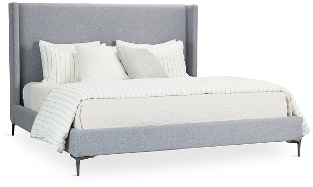 Kent Gray Uph Panel Bed