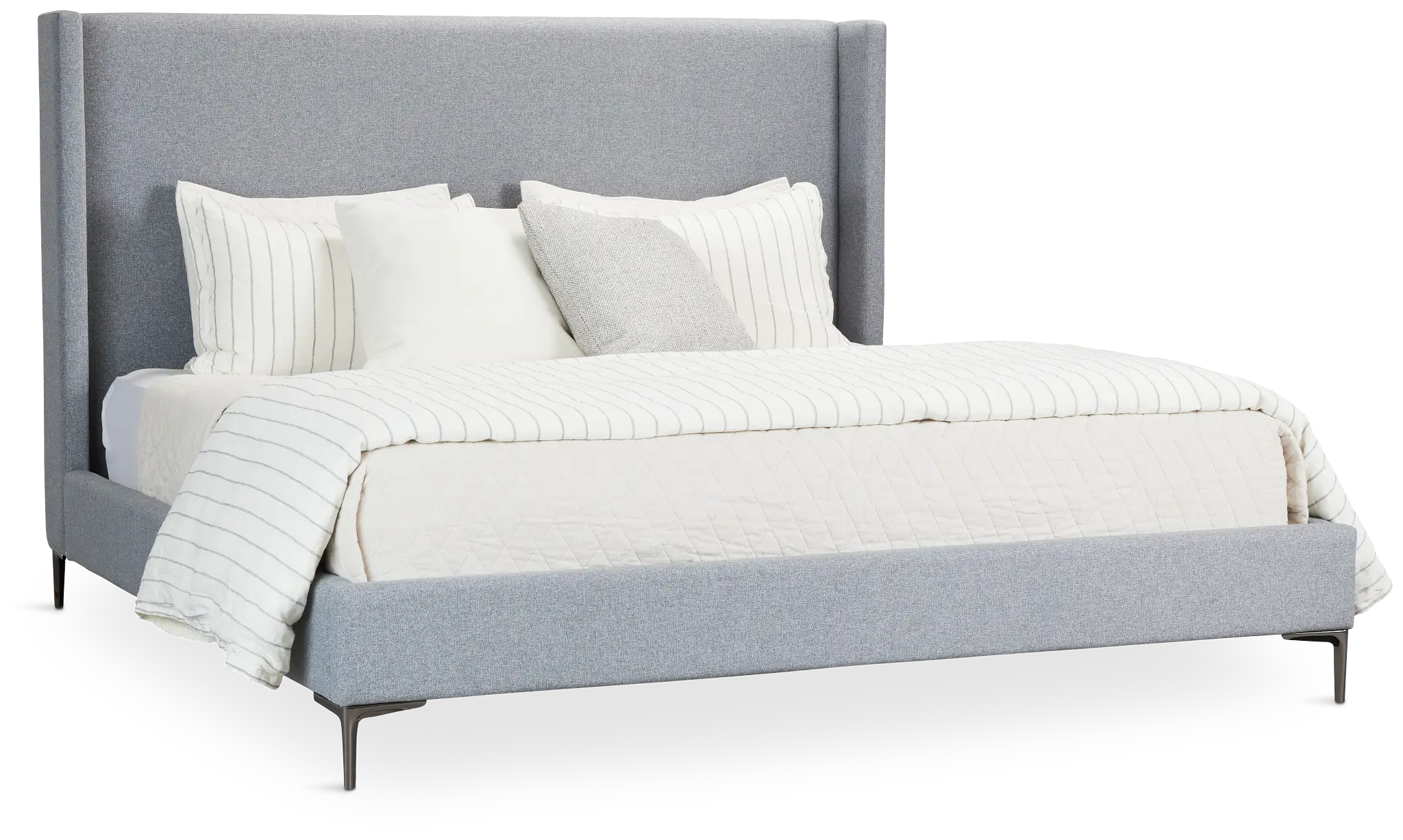 Kent Gray Uph Panel Bed Kent Gray Uph Panel Bed