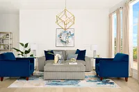 Charlie Gray Fabric Sofa