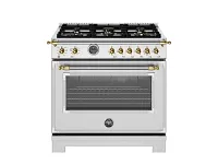 Bertazzoni Heritage Series Stainless Steel 36" Dual Fuel Range