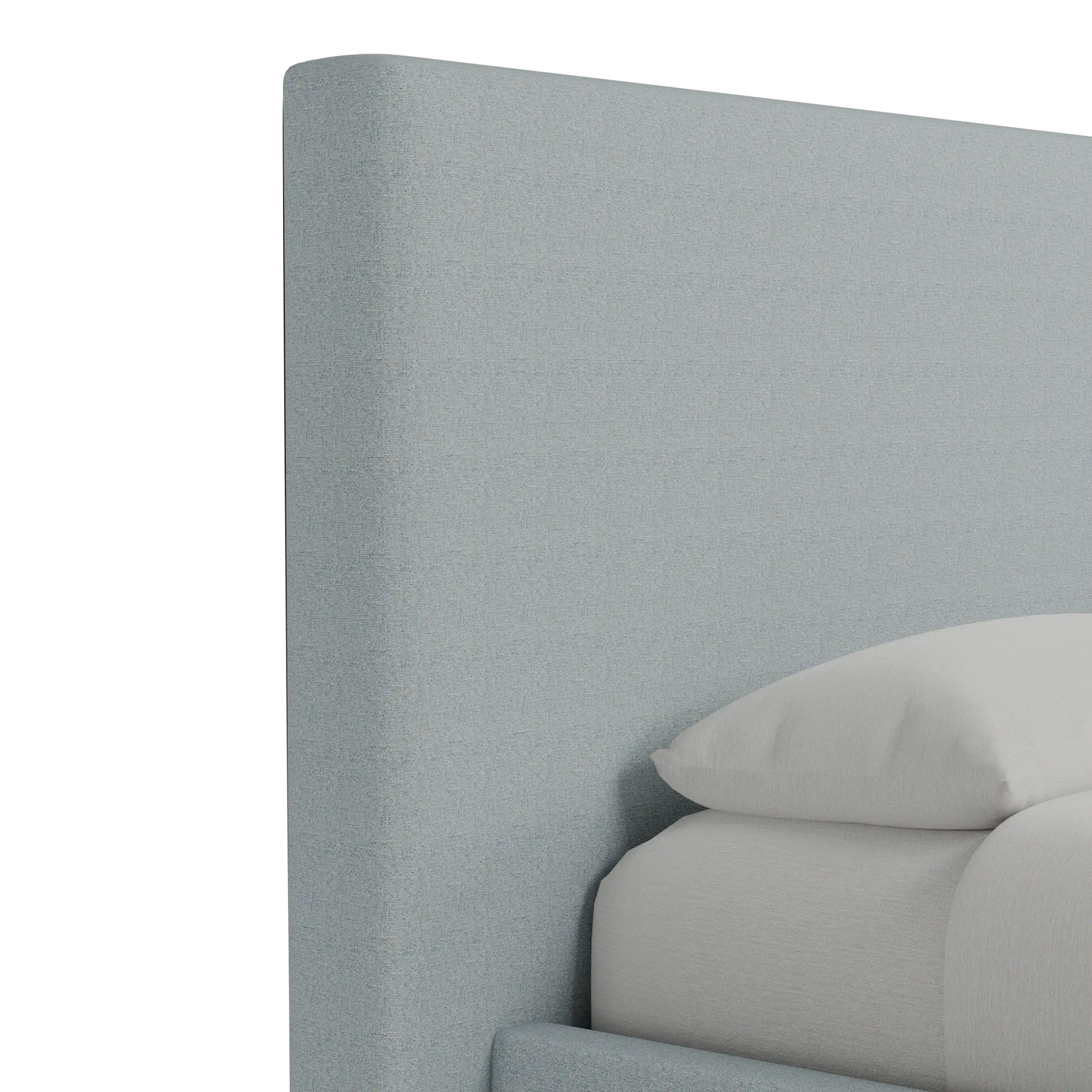 Grayton Natural Beauty Light Blue 54" Upholstered Platform Bed Grayton Natural Beauty Light Blue 54" Upholstered Platform Bed