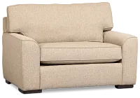 Sinclair Brown Fabric Innerspring Sleeper