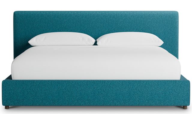 Grayton Elite Teal 44" Upholstered Platform Bed