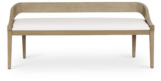 Soho Light Tone Upholstered Dining Bench