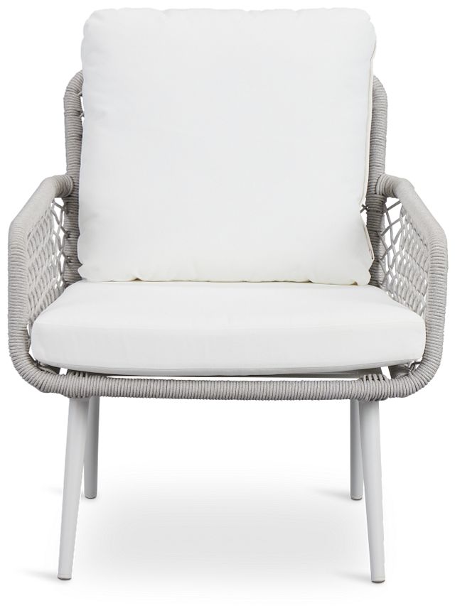 Andes White Woven Chair